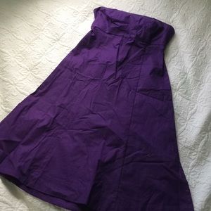 Gap purple strapless dress size 1